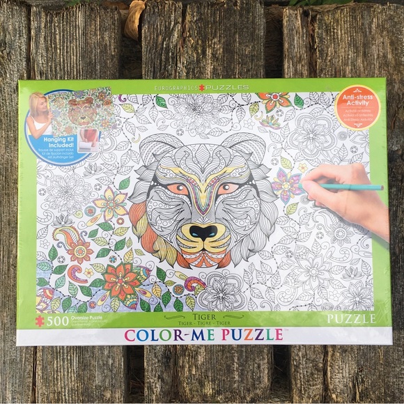 EuroGraphics Tiger Color-Me Puzzle - Picture 1 of 5
